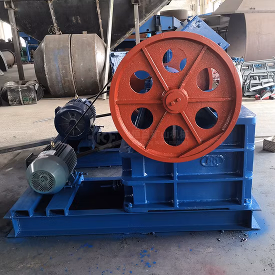 1-5 Tons Per Hour Small Scale Rock Gold Processing Line Jaw Crusher Wet Pan Mill 6s-Shaking Table Ore Beneficiation Equipment