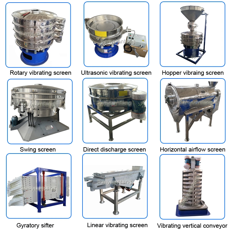 Cinnabar Powder Sieving Grading Vibrating Screen Separator Filter Machine Efficiency Vibro Sieve