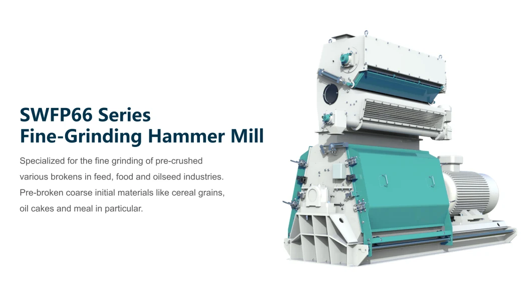 High Efficiency Chicken and Poultry Animal Feed Hammer Mill in Grinding Equipment with CE Certification